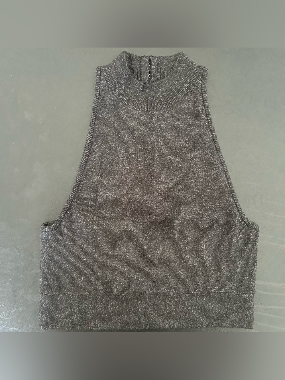 Victoria's Secret Black Ribbed Mock Neck Sweater